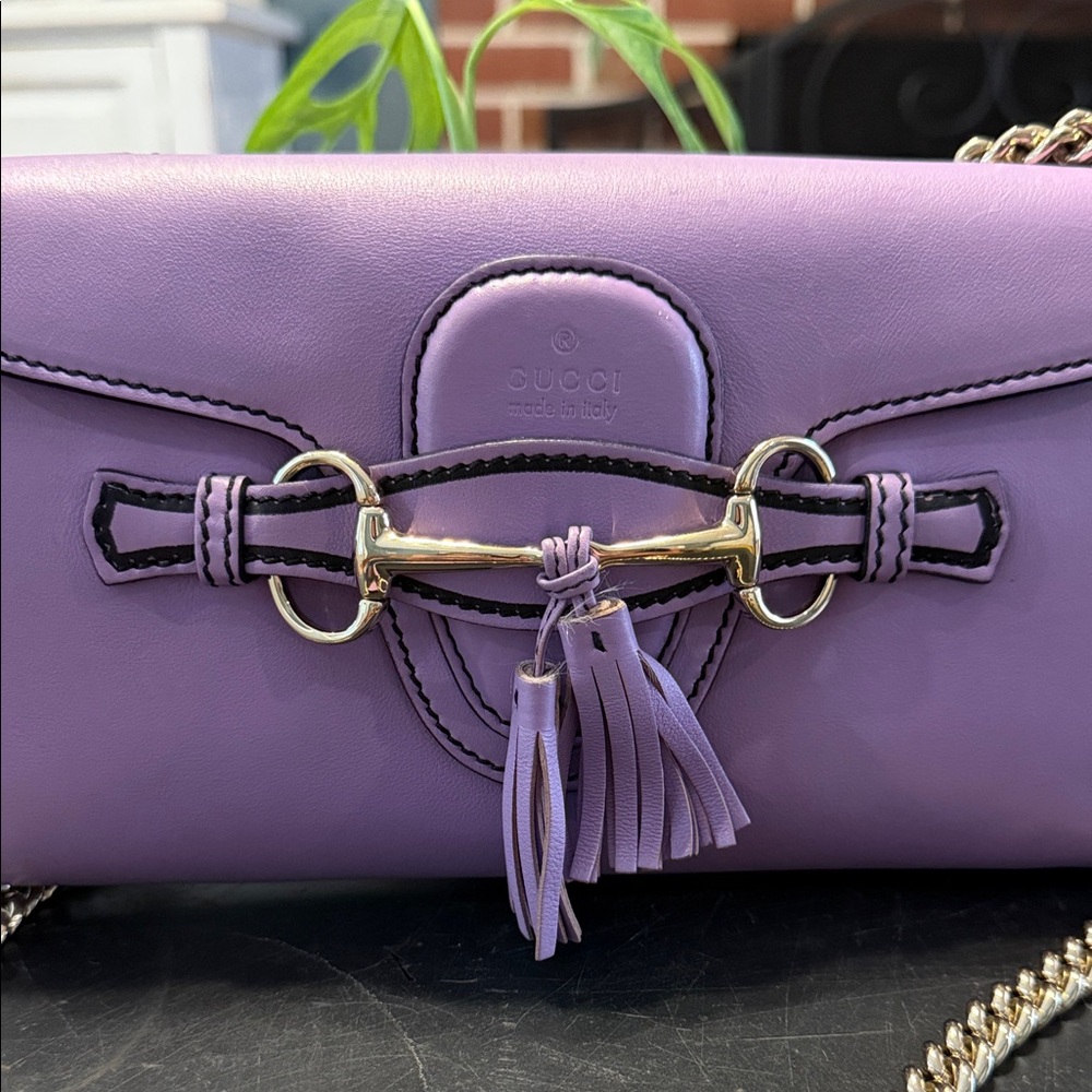 Gucci Purple Leather Women's Bag